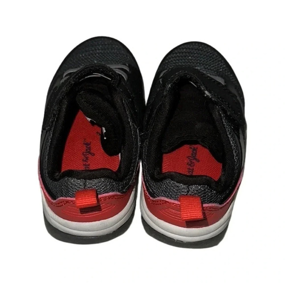 Cat & Jack Black and Red Toddler Sneakers Size 6 - Picture 3 of 6